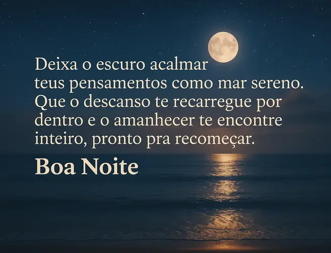 msg de boa noite