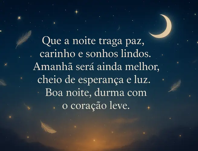 mensagem boa noite