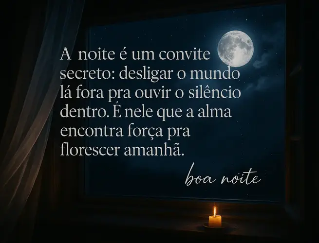 mensagem de boa noite diferente